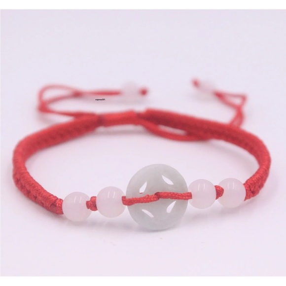 💖 Jade Macrame Bracelet 7”-8” adjustable NEW - Picture 4 of 4